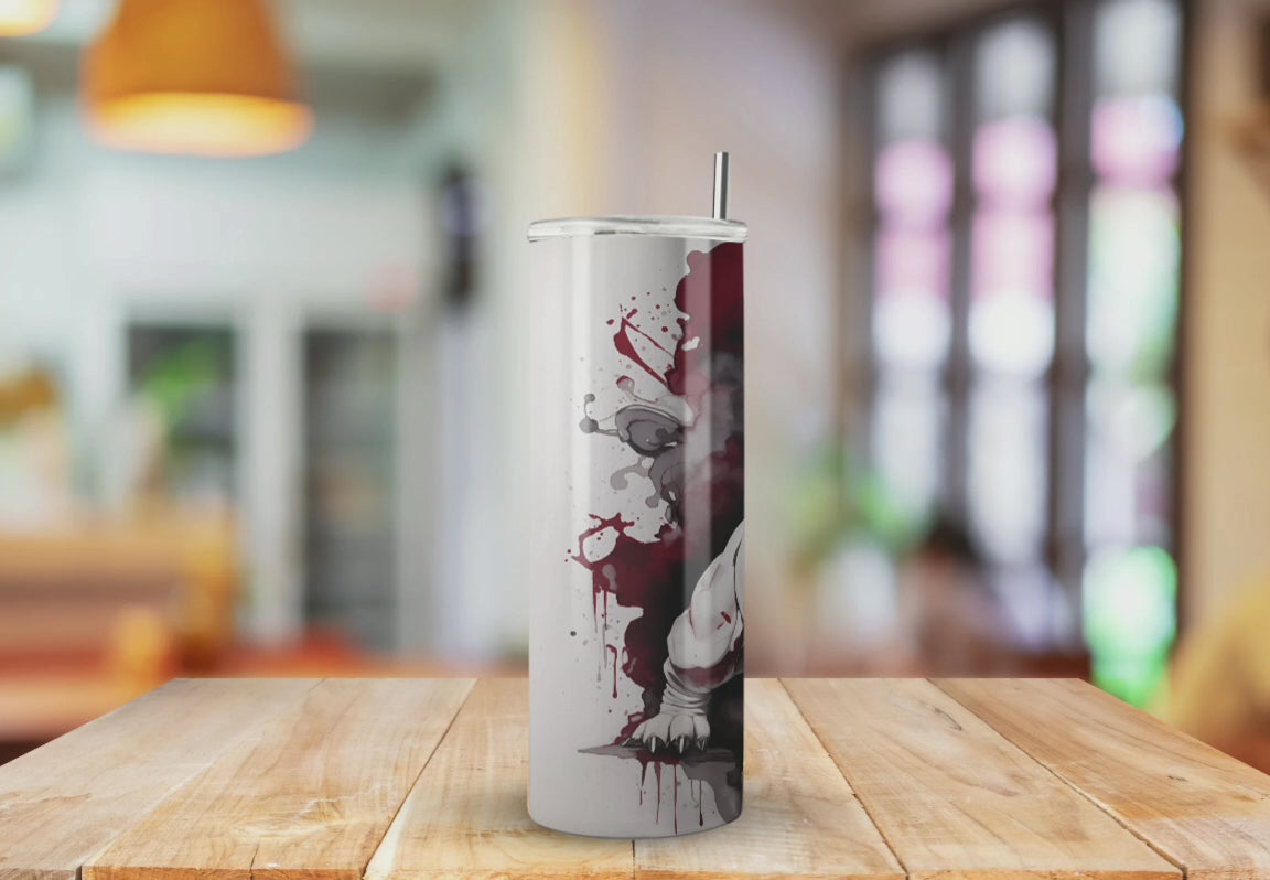 Georgia Bulldog Inspired Mad Dog Cool - Fully Completed Tumbler 20oz Skinny