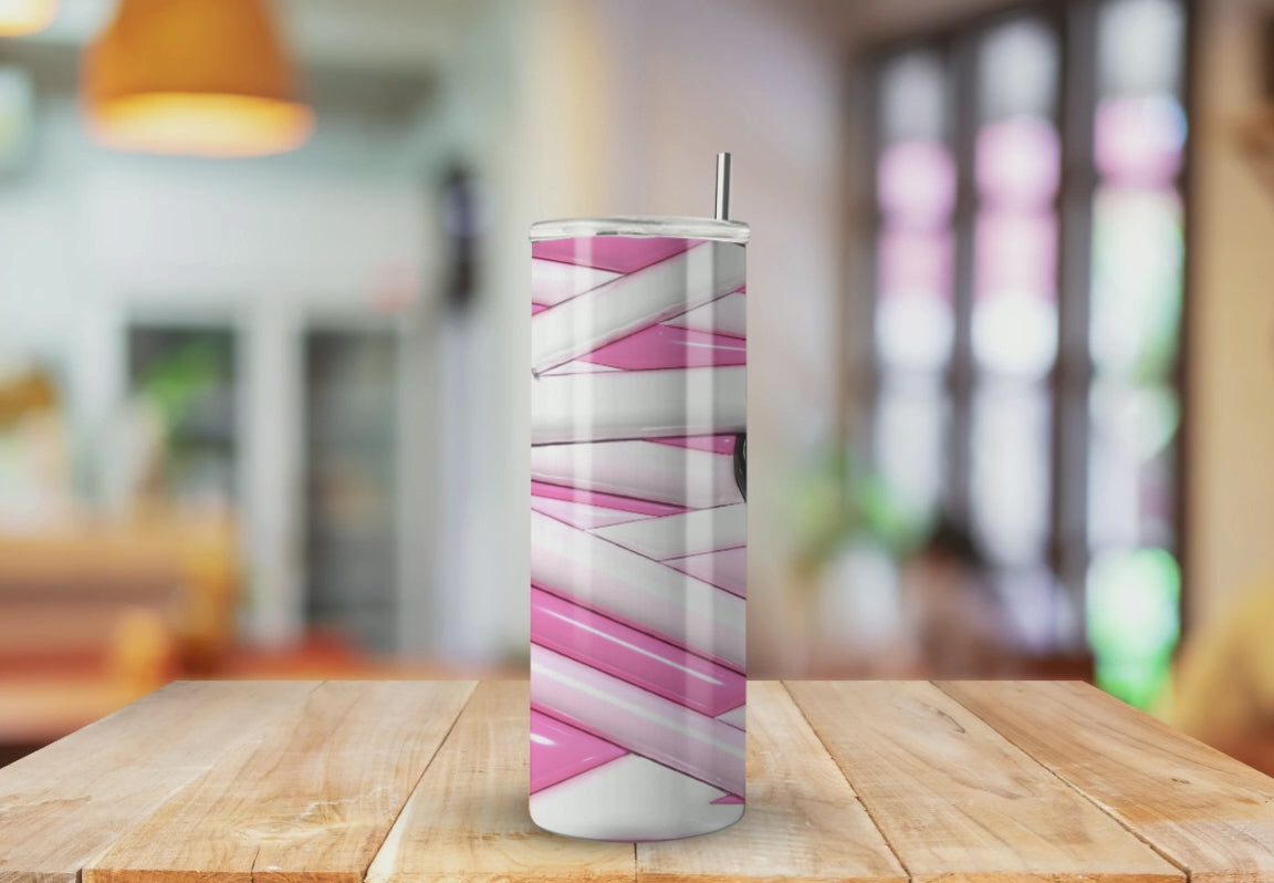 Mummy Puffy Pink Face - Fully Completed Tumbler Skinny Straight 20/30oz