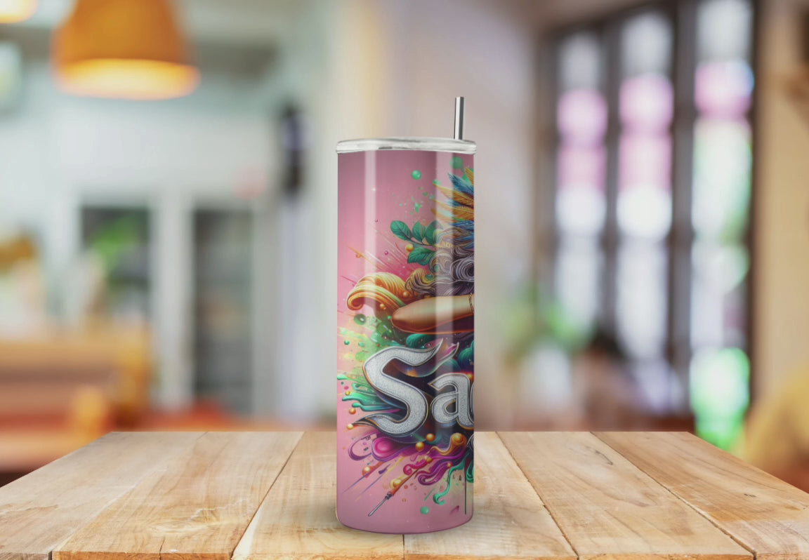 Sagittarius Hot Pink - Fully Completed Tumbler Skinny Straight 20/30oz