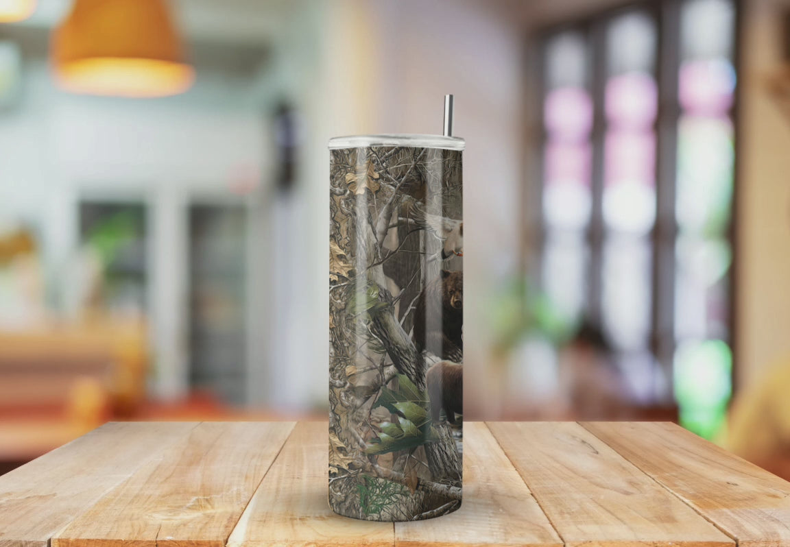 Hunting Camo Wildlife  - Fully Completed Tumbler Skinny Straight 20/30oz