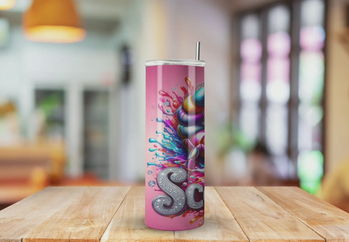 Scorpio Pink Zodiac - Fully Completed Tumbler Skinny Straight 20/30oz