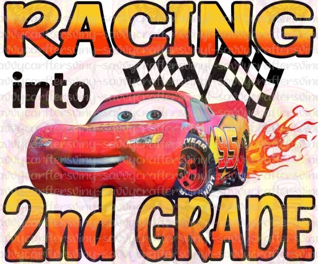 Racing into 2nd Grade - Savvy Crafters Vinyl & Gifts