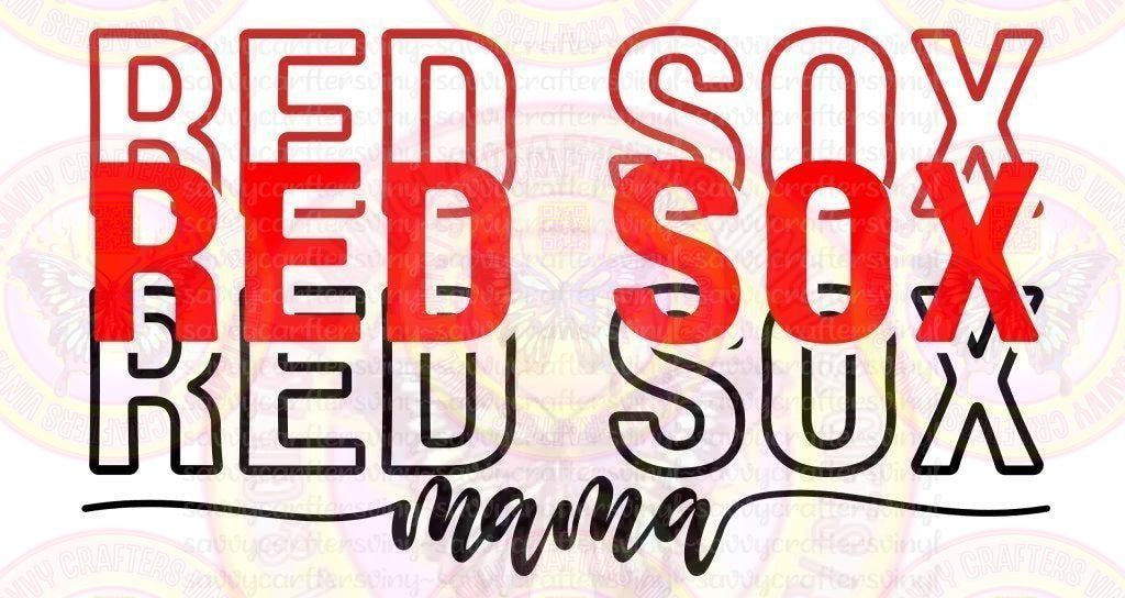 Red Sox Mama Baseball - Savvy Crafters Vinyl & Gifts