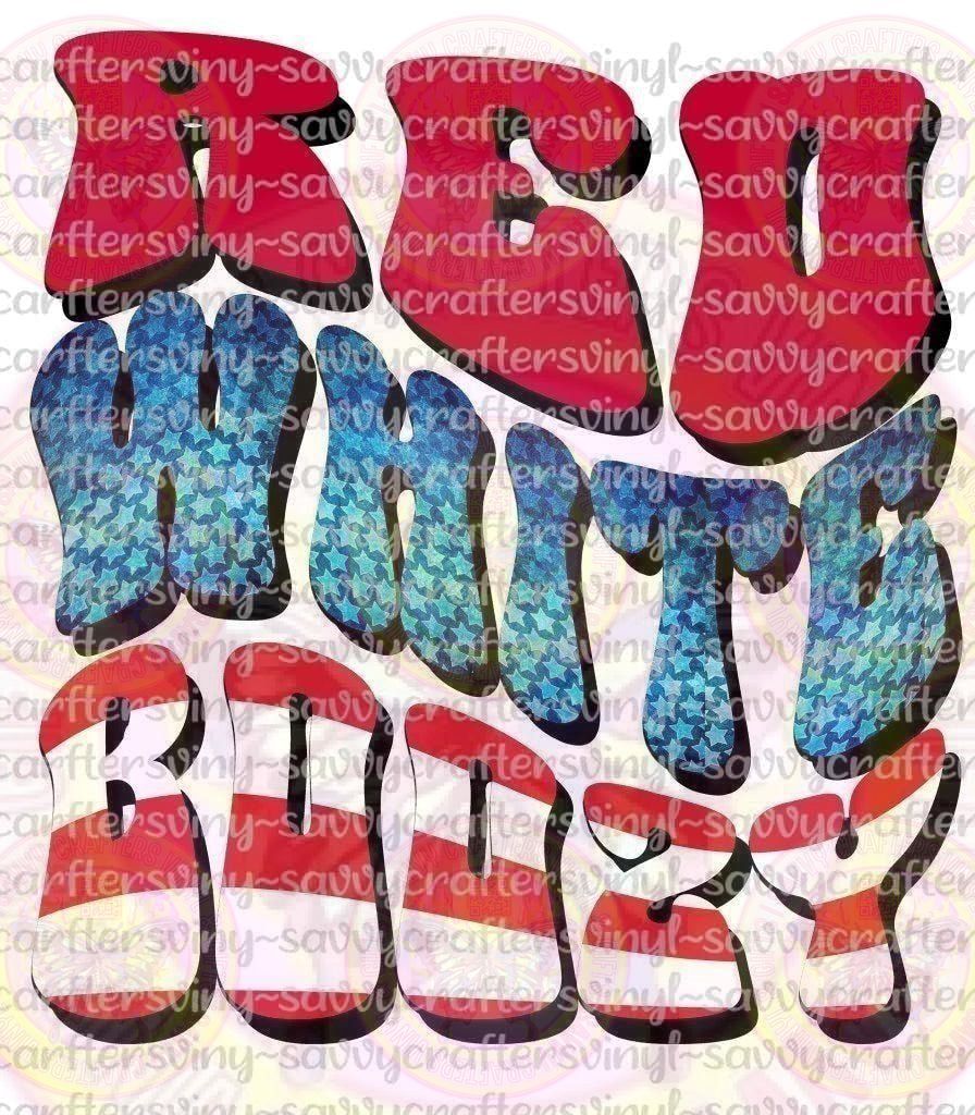 Red White Boozy - Savvy Crafters Vinyl & Gifts