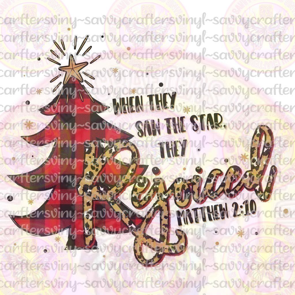 Rejoice Matthew 2 10 - Savvy Crafters Vinyl & Gifts