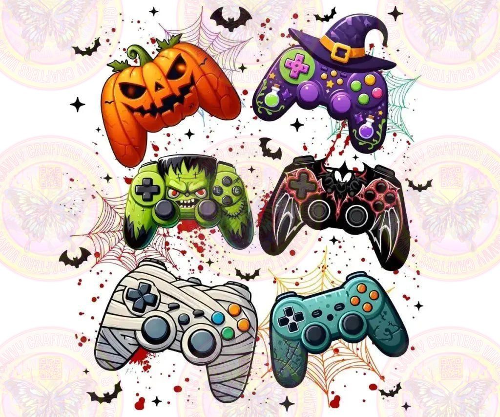 Retro Halloween Gamer Controllers - Savvy Crafters Vinyl & Gifts