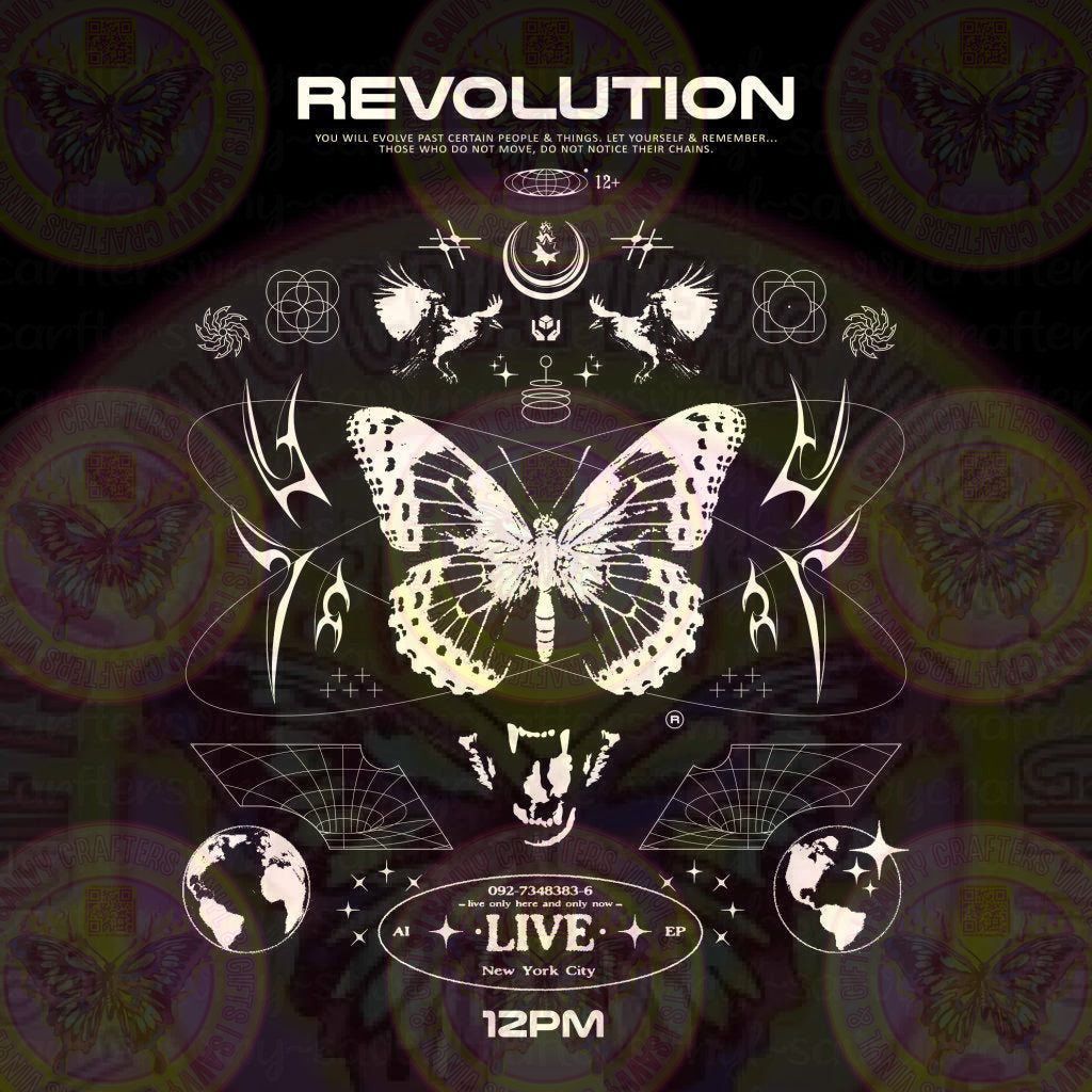 Revolution New York Cyber Poster Transfer - Savvy Crafters Vinyl & Gifts