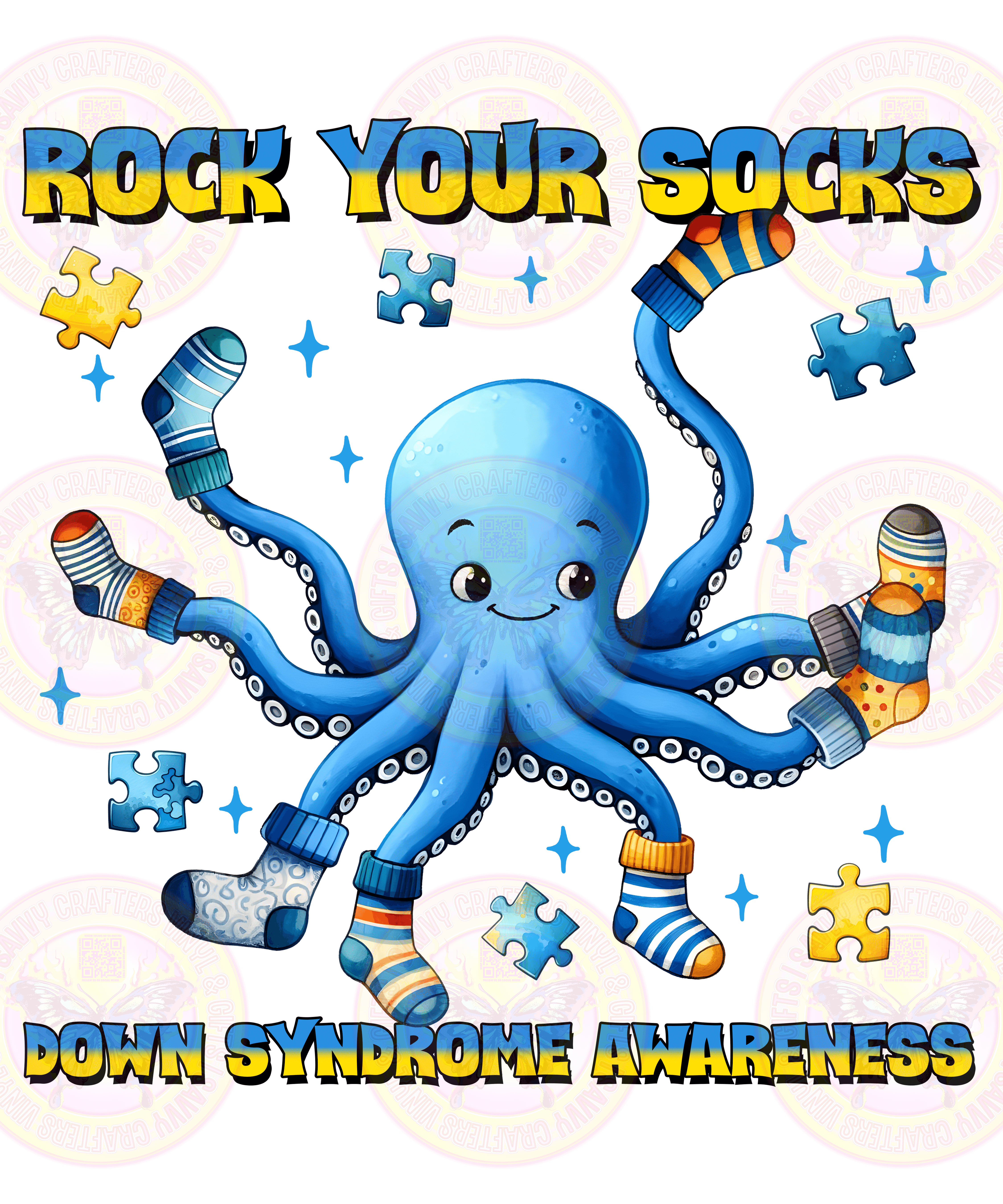 Rock Your Socks Down Syndrome - Savvy Crafters Vinyl & Gifts