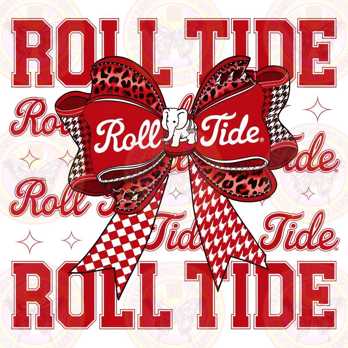 Rolo Tide Red Ribbon Coquette - Savvy Crafters Vinyl & Gifts