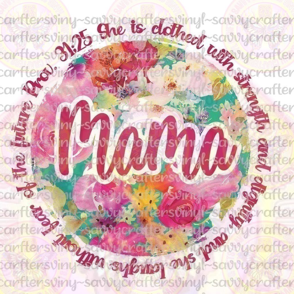 RTPMom - 40 Mama Proverbs 31:25 - Savvy Crafters Vinyl & Gifts