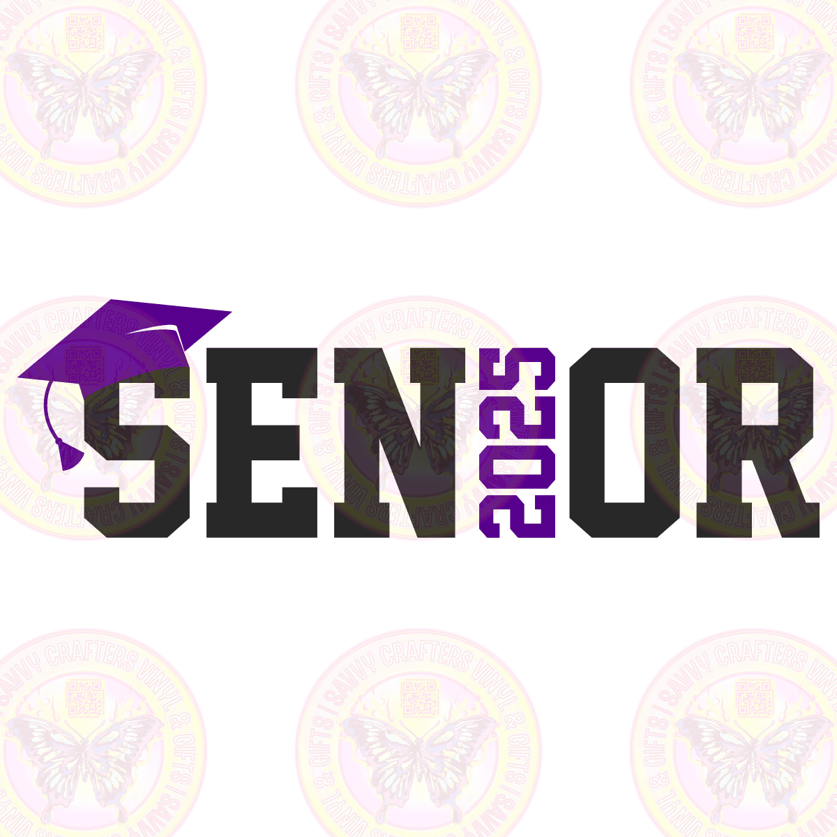 Senior 2025 with pocket DTF Transfer Ready to Press - Savvy Crafters Vinyl & Gifts