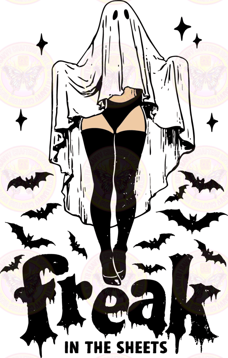 Sheets Freak Funny Naughty Spooky Ghost Girl - Savvy Crafters Vinyl & Gifts