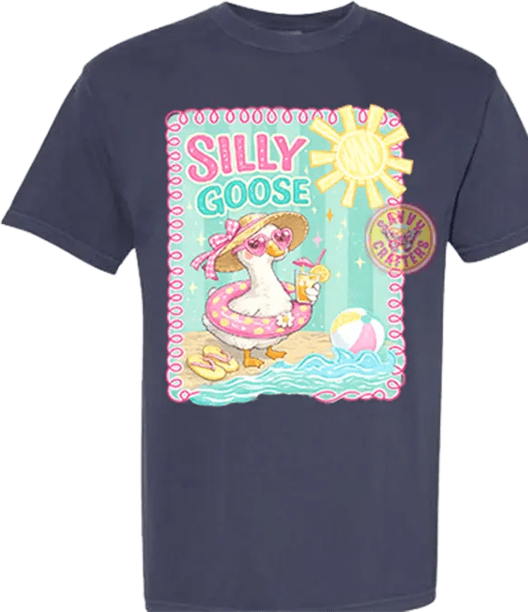Silly Goose on the Beach - Savvy Crafters Vinyl & Gifts