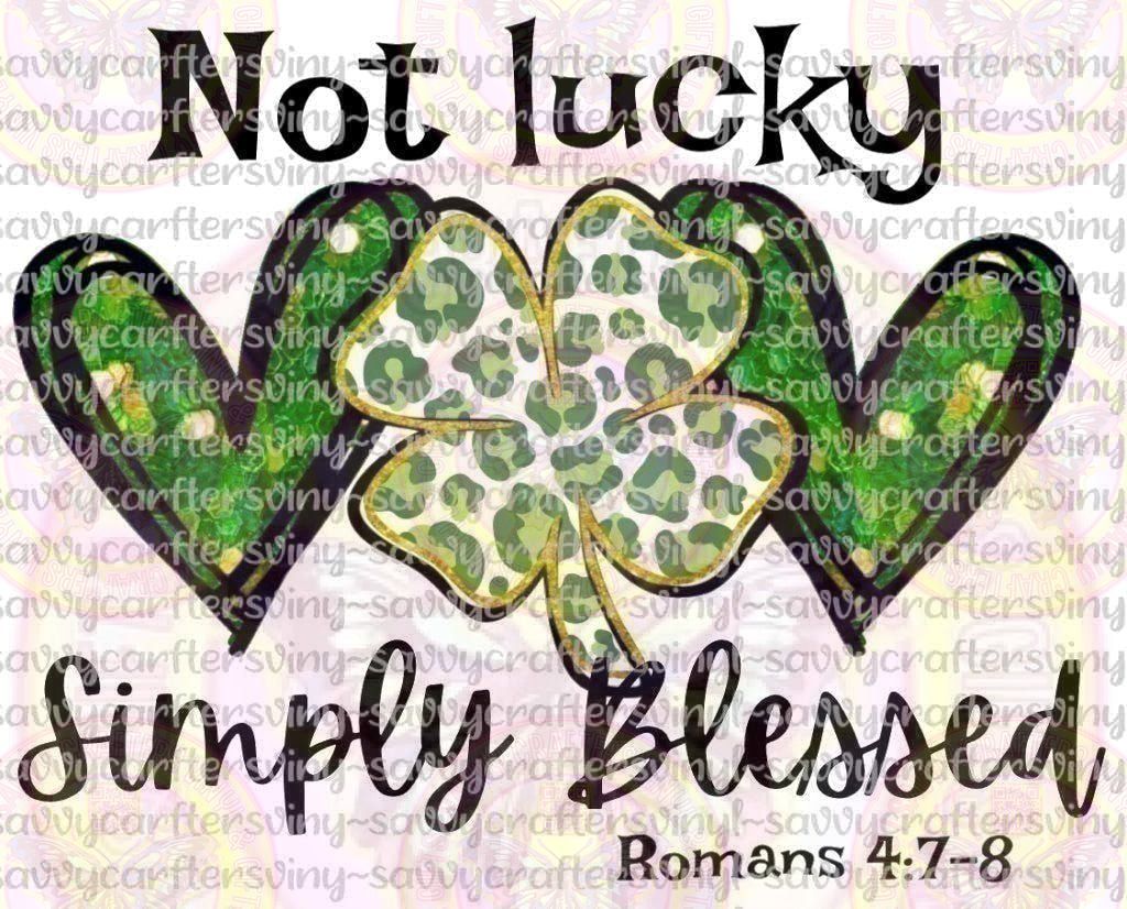 Simply Blessed St. Patrick's Day - Savvy Crafters Vinyl & Gifts