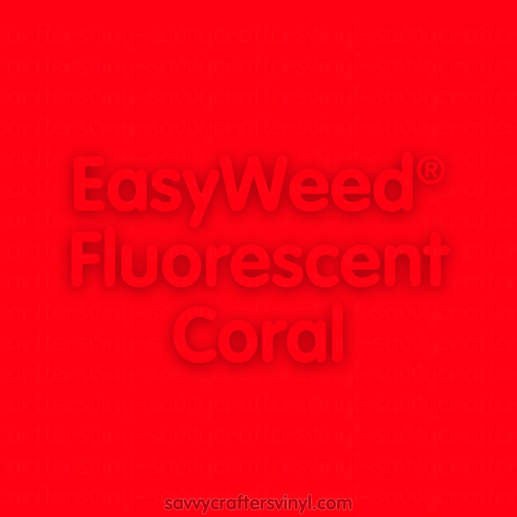 Siser Easyweed (12X15 Sheets) Fluorsecent Coral Heat Transfer Vinyl