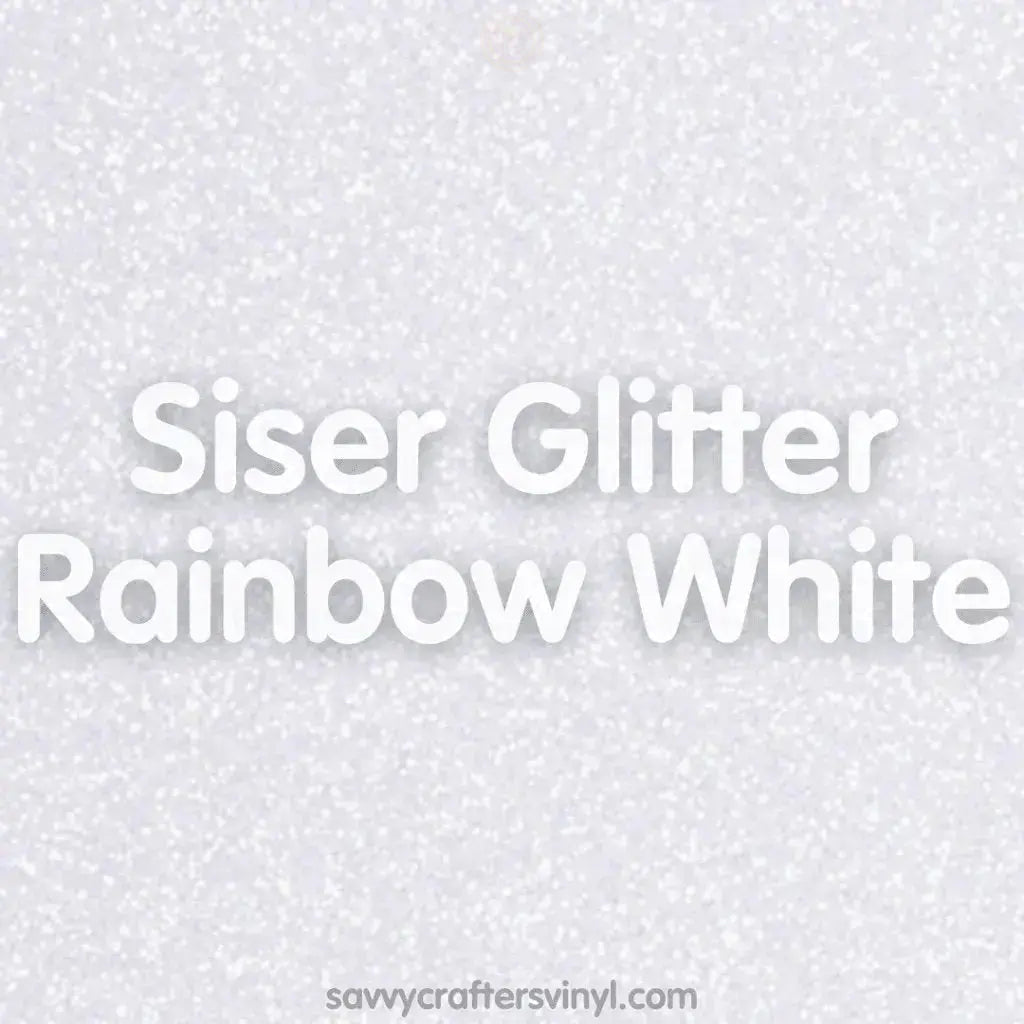 Siser Glitter | Rainbow White - Savvy Crafters Vinyl & Gifts
