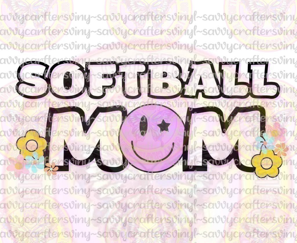 Softball Mom Pastel - Savvy Crafters Vinyl & Gifts