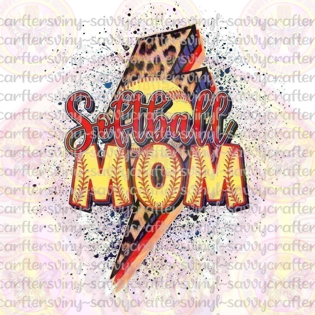 Softball Mom Splatter - Savvy Crafters Vinyl & Gifts