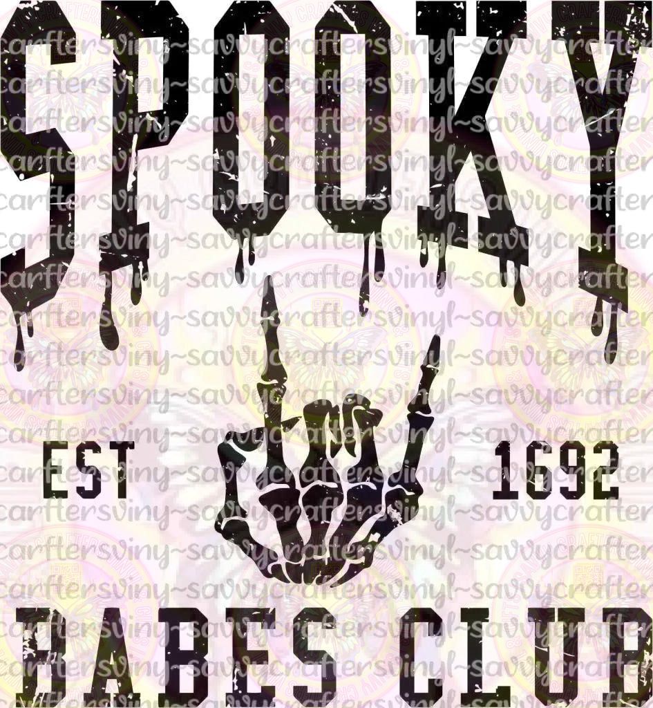 Spooky babes Club Skull Hand - Savvy Crafters Vinyl & Gifts