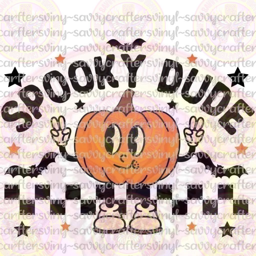 Spooky Dude Pumpkin Retro Skater - Savvy Crafters Vinyl & Gifts