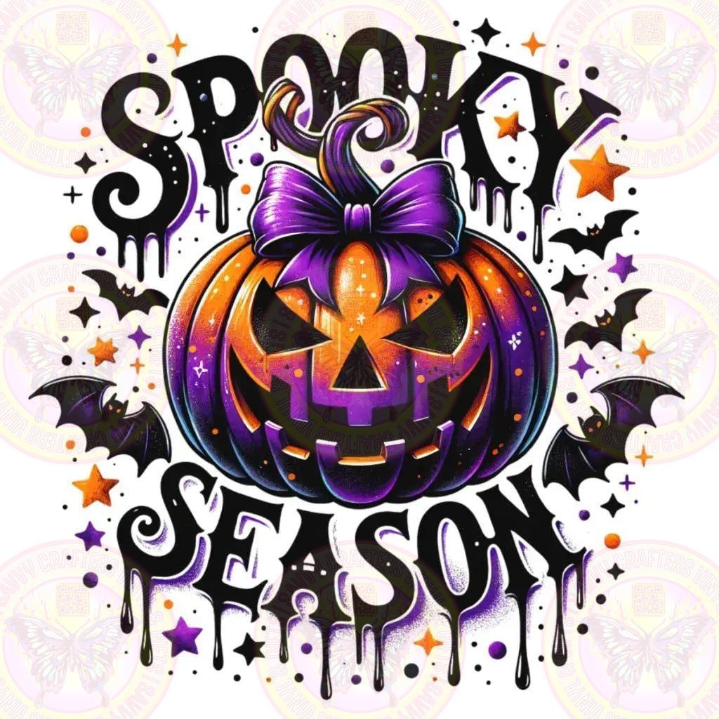 Spooky Season Color Splash Coquette Bow - Savvy Crafters Vinyl & Gifts