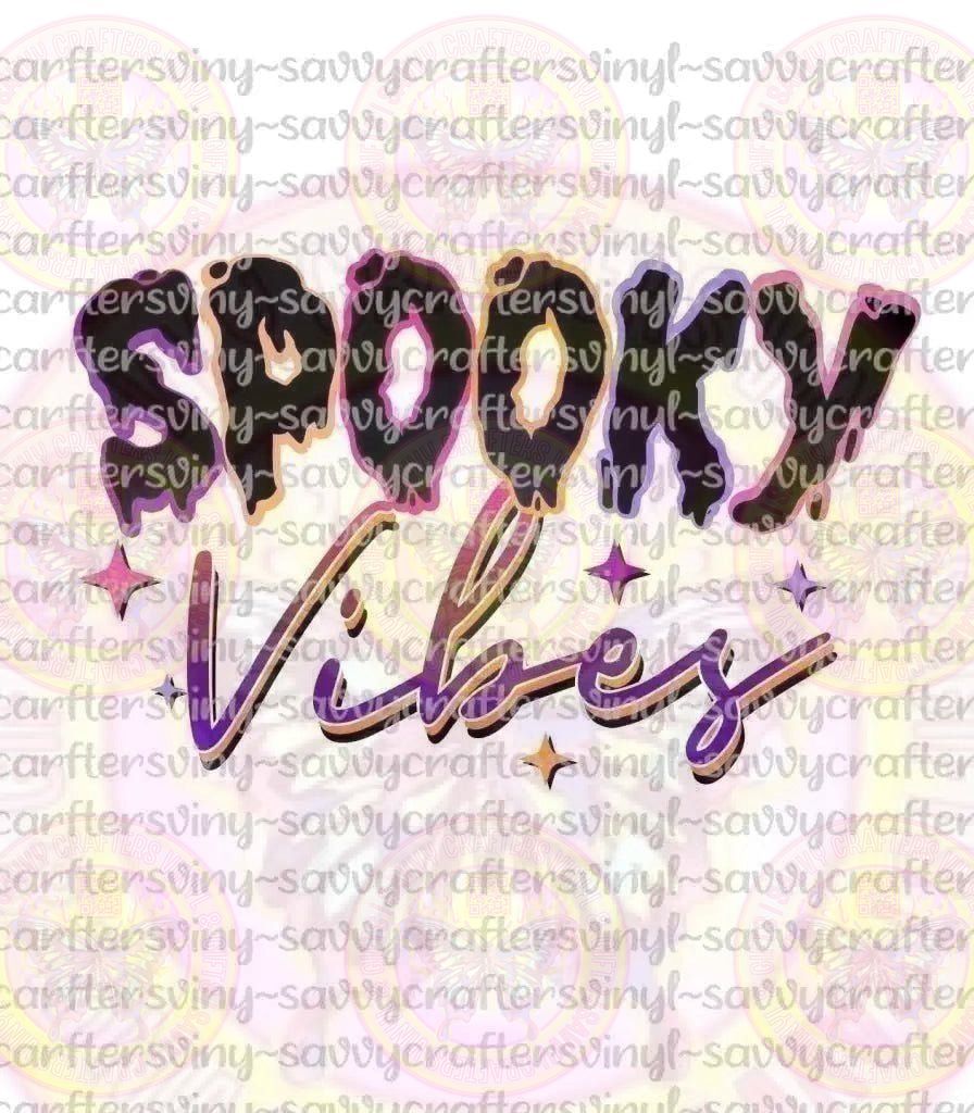 Spooky Vibes Colorful Retro - Savvy Crafters Vinyl & Gifts