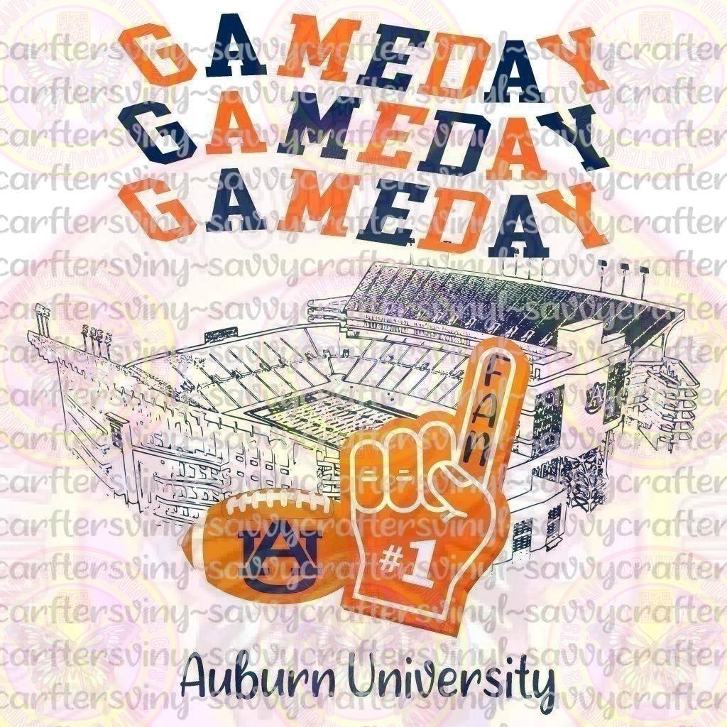 Stadium #1 FAN Auburn - Savvy Crafters Vinyl & Gifts