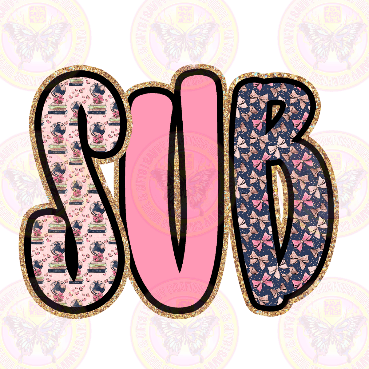 SUB Bubble Gum Pink and Blue - Savvy Crafters Vinyl & Gifts