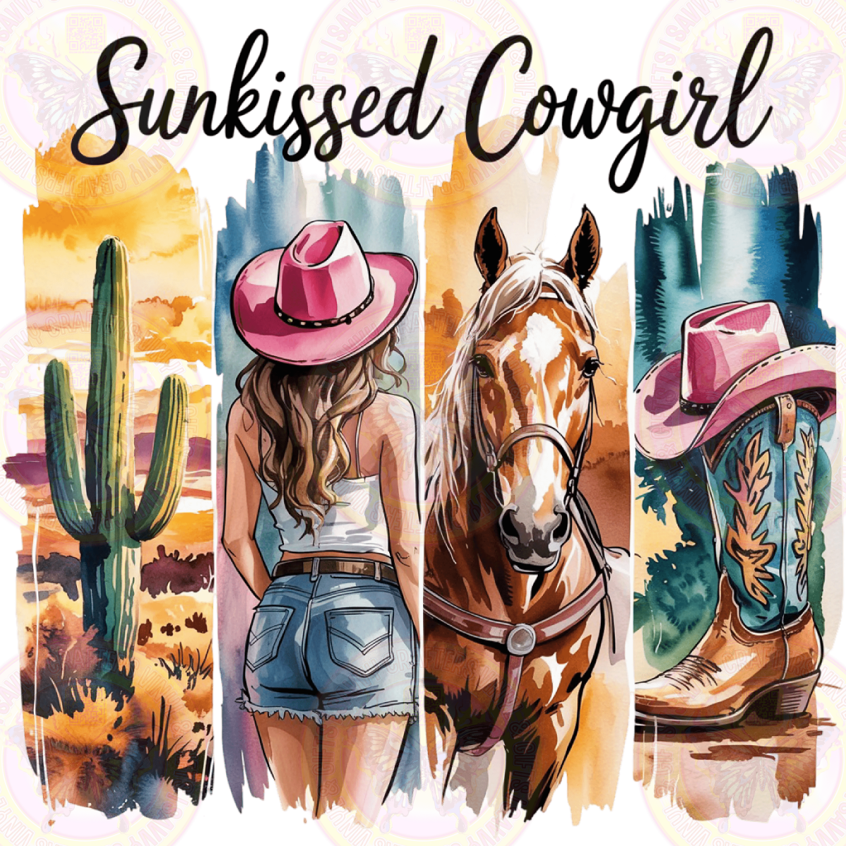 Sunkissed Retro Cowgirl - Savvy Crafters Vinyl & Gifts