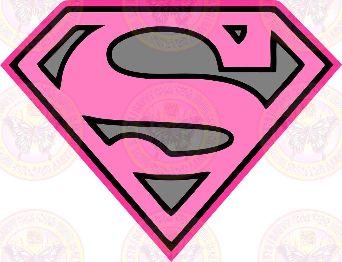 Superwoman Pink - Savvy Crafters Vinyl & Gifts