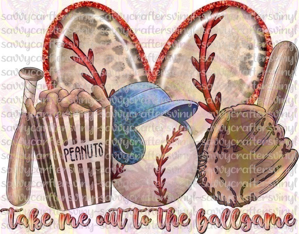 Take me out to the ball game peanuts - Savvy Crafters Vinyl & Gifts