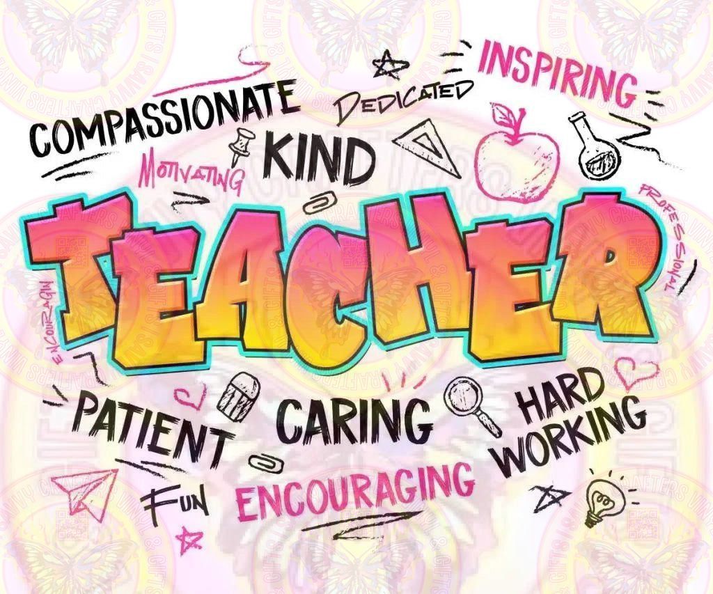 Teacher Graffiti - Savvy Crafters Vinyl & Gifts