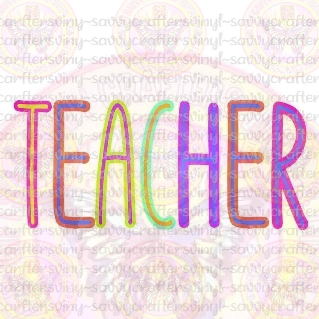 Teacher Multi Color Highlighter Colors - Savvy Crafters Vinyl & Gifts