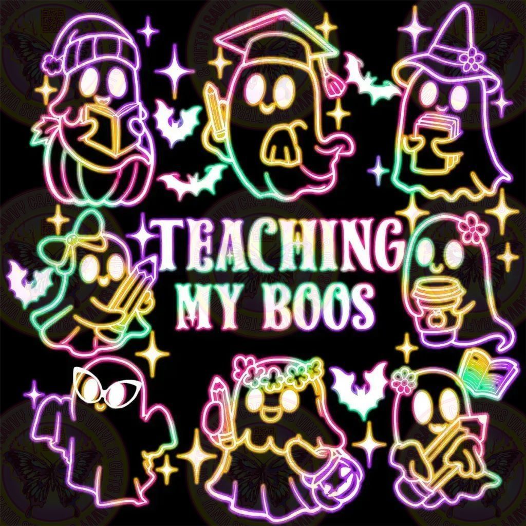 Teaching My Boo's Neon - Savvy Crafters Vinyl & Gifts