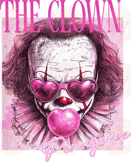 The Clown Bubblegum Popping Pink Sunglasses Portrait - Savvy Crafters Vinyl & Gifts