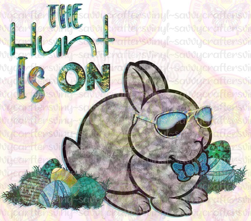 The Hunt Is On Camo Bunny - Savvy Crafters Vinyl & Gifts