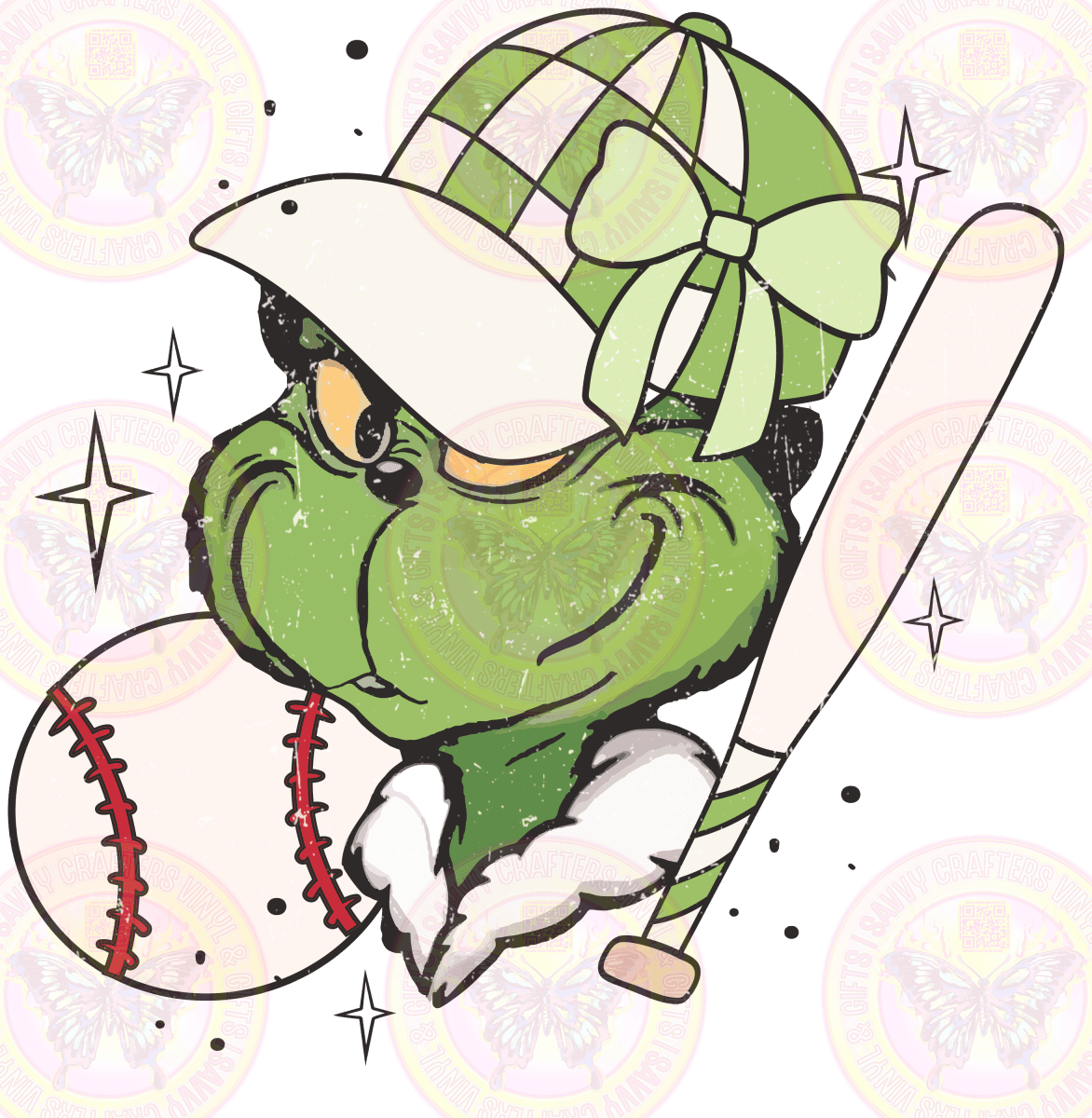 Tis the Season Grinch Game Day Lucky w/pocket - Savvy Crafters Vinyl & Gifts