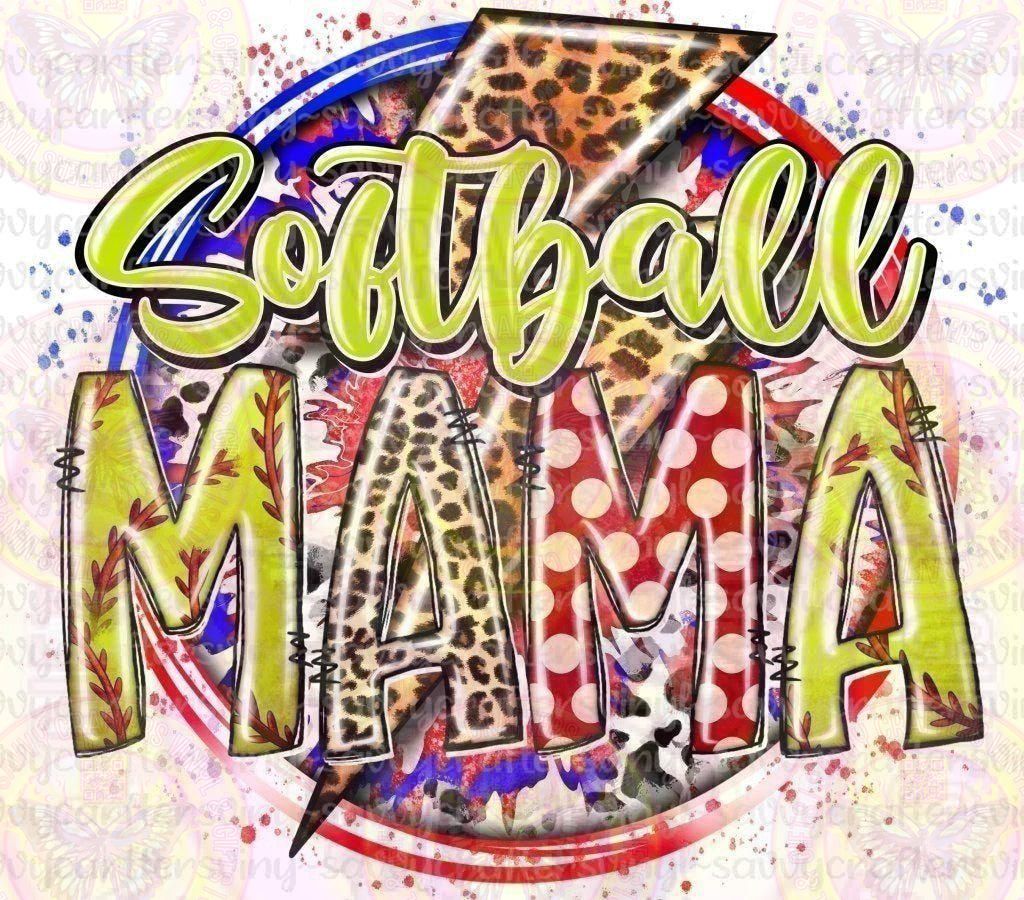 Tis The Season Softball MAMA - Savvy Crafters Vinyl & Gifts