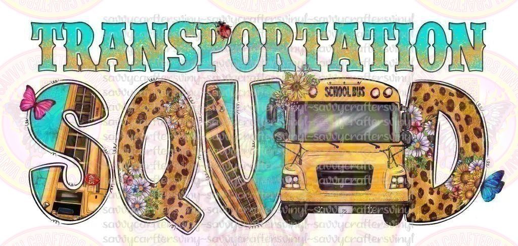 Transportation Squad Teal - Savvy Crafters Vinyl & Gifts