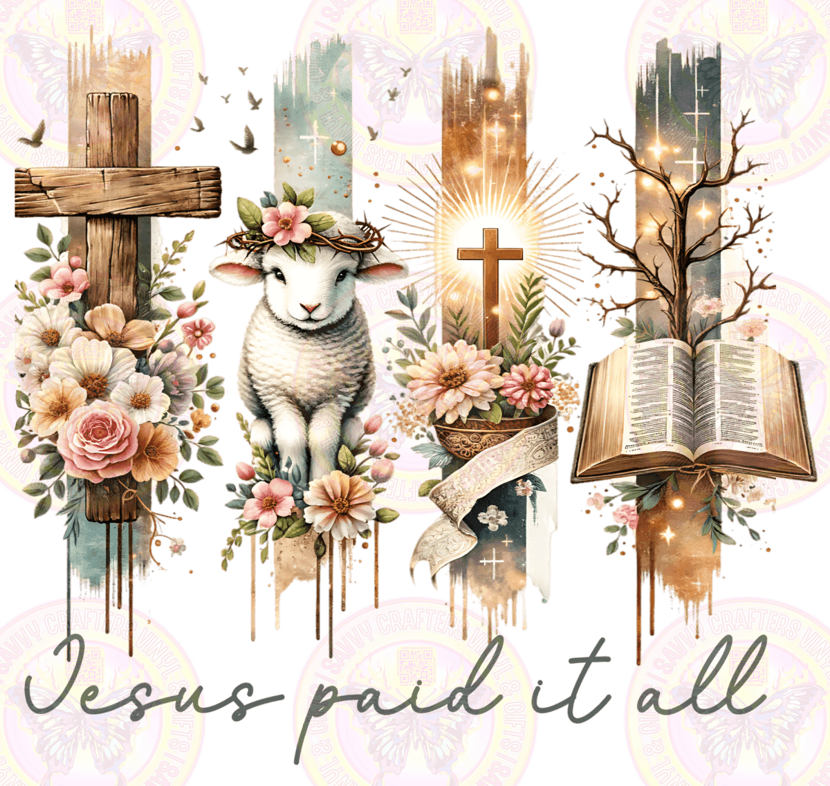 Trendy Vintage Easter Ready to Press - Savvy Crafters Vinyl & Gifts