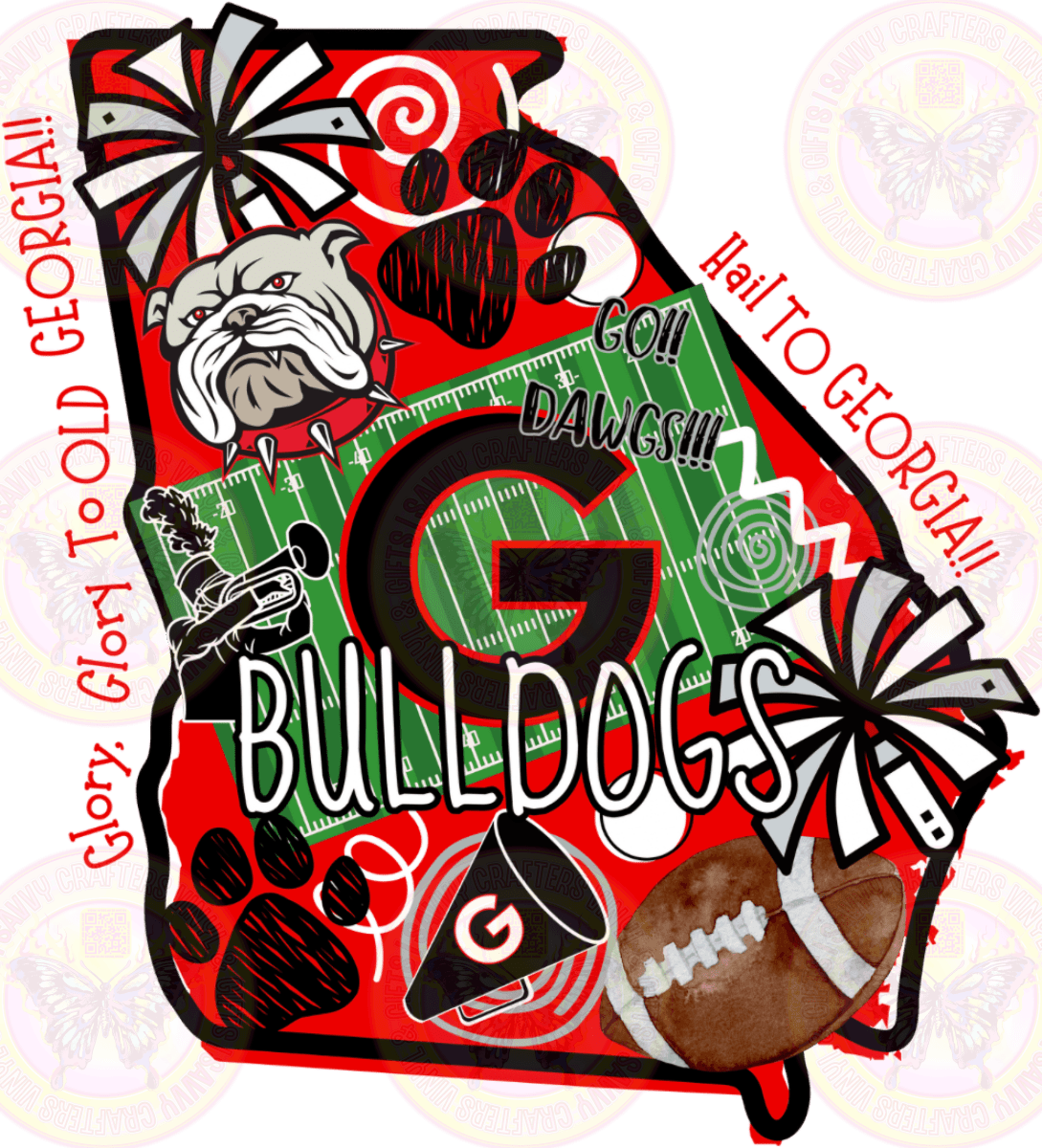 UGA Bulldogs glory glory glory - Savvy Crafters Vinyl & Gifts
