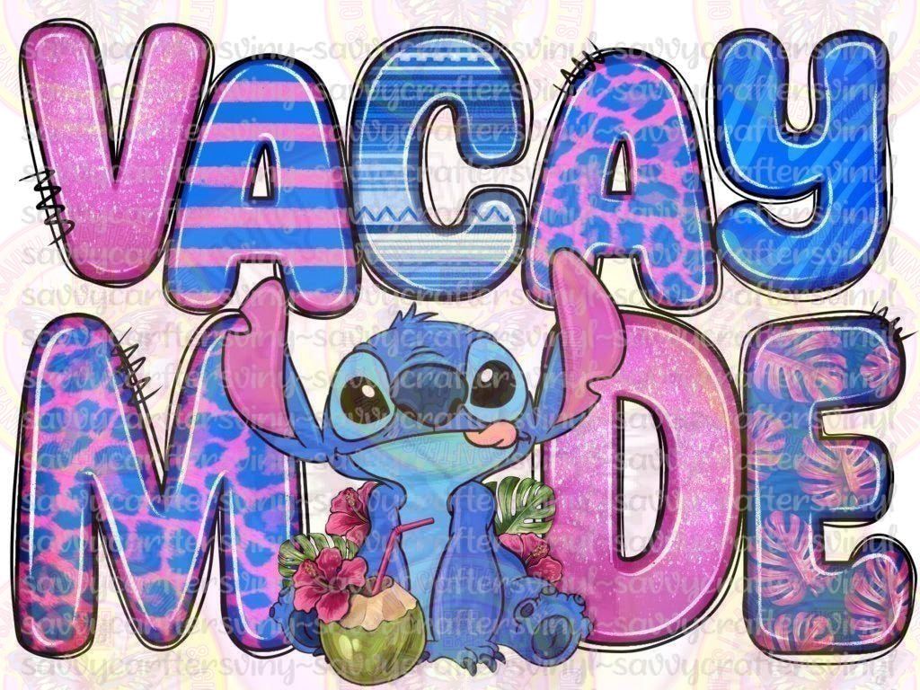 Vacay Mode Cartoon - Savvy Crafters Vinyl & Gifts
