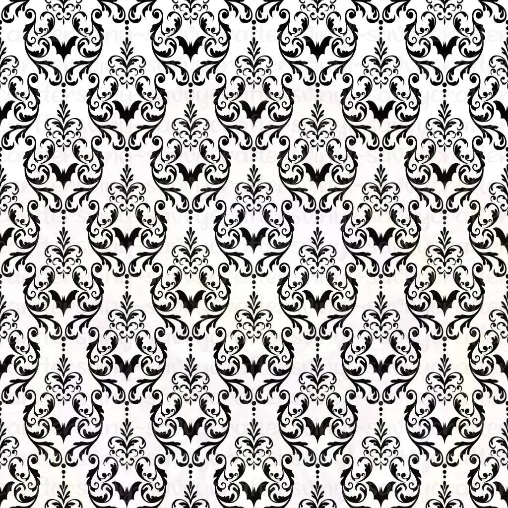 Vintage Bat Black White - Savvy Crafters Vinyl & Gifts