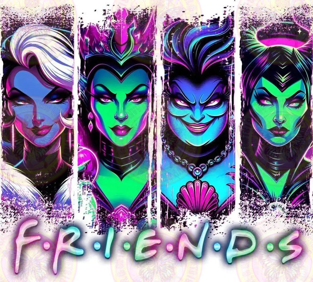 Witchy Villian Friends Female Vibrant - Savvy Crafters Vinyl & Gifts