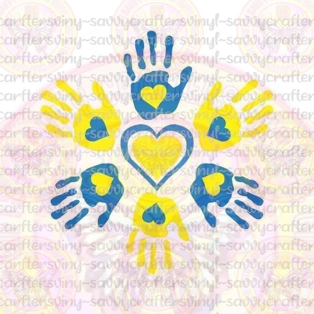 World Down syndrome Day Glitter White Letters - Savvy Crafters Vinyl & Gifts