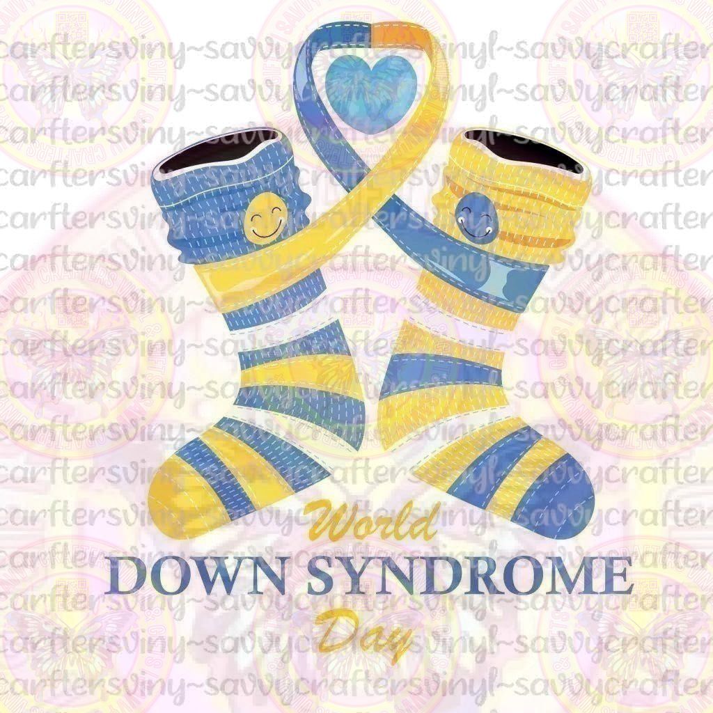 World Down Syndrome Day Socks Ribbon - Savvy Crafters Vinyl & Gifts