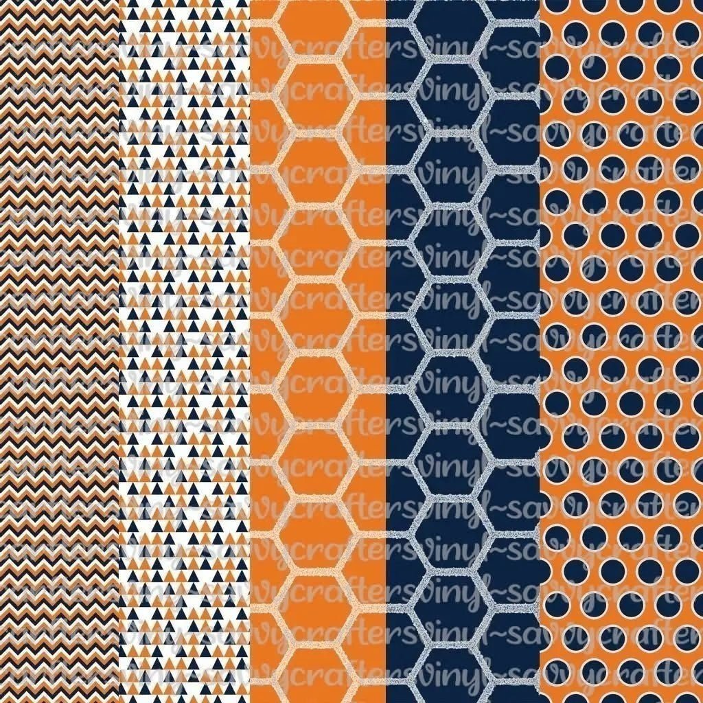 Auburn Collection 1 (5 Colors) - Savvy Crafters Vinyl & Gifts