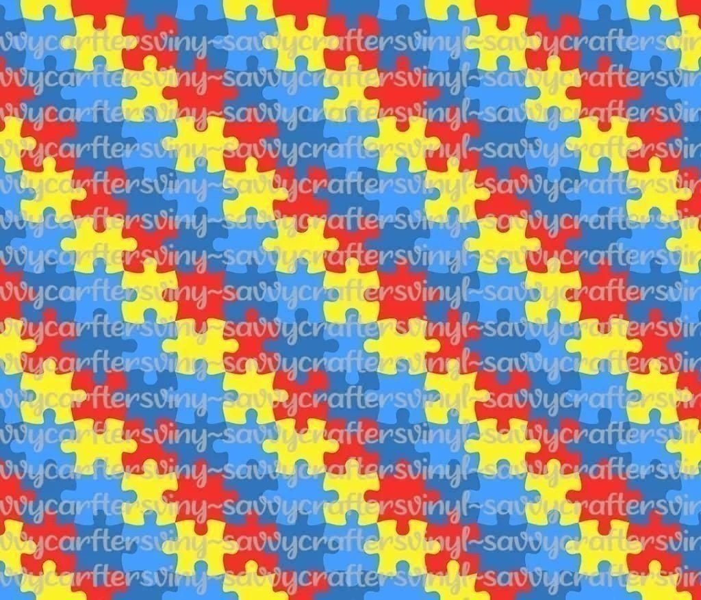 Autism Pattern 1 - Savvy Crafters Vinyl & Gifts