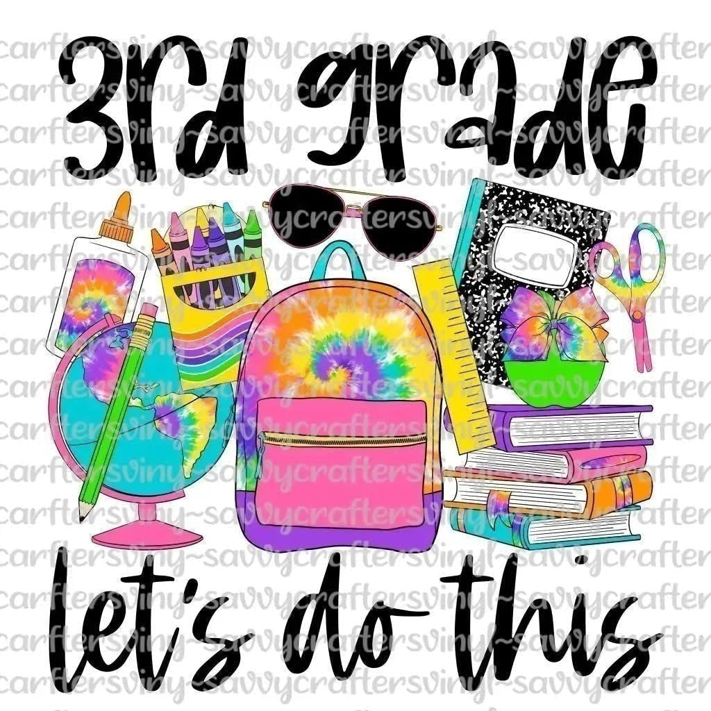 Back to school Girl Backpack - Savvy Crafters Vinyl & Gifts