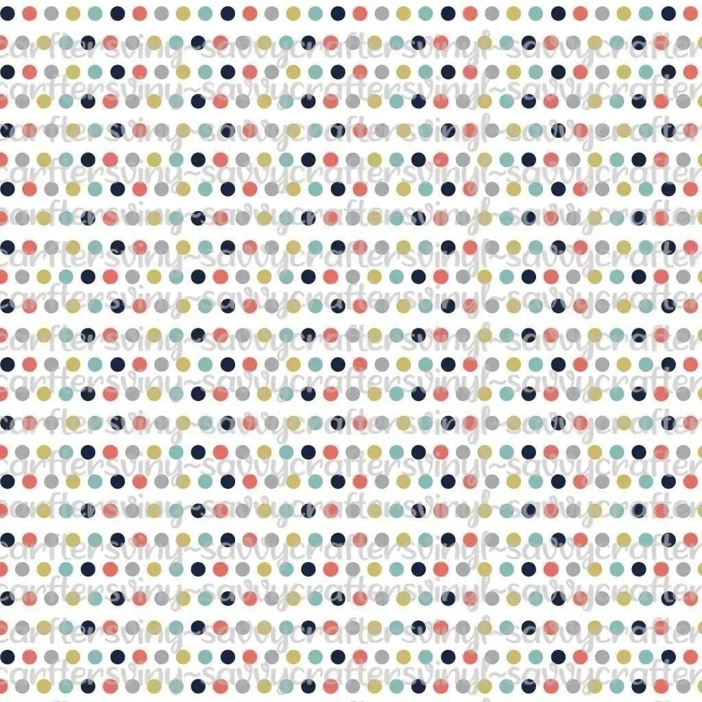 Basics Coral & Navy Collection 1 (6 Colors) - Savvy Crafters Vinyl & Gifts